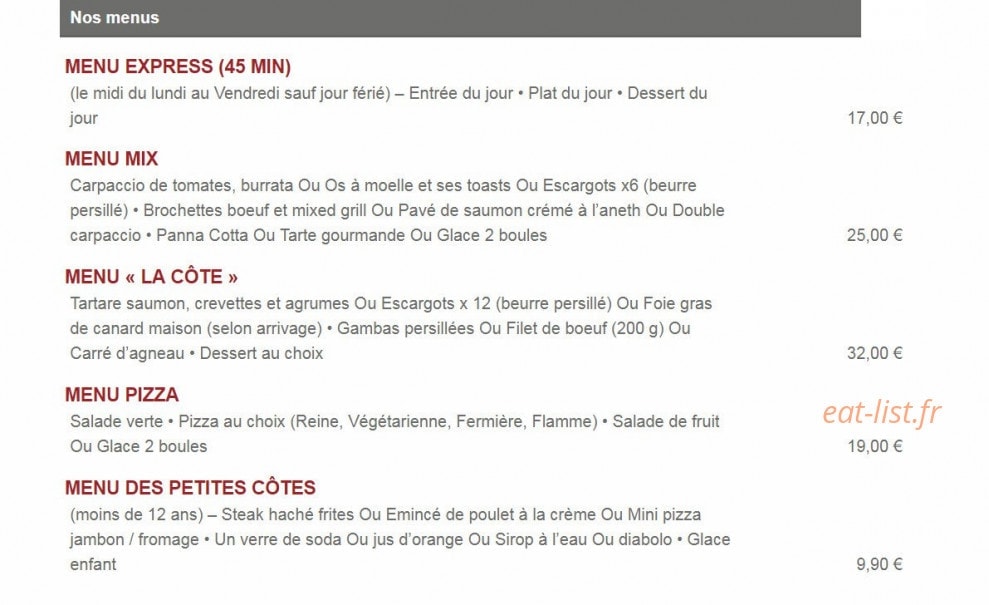 La Côte de Boeuf — carte page 5