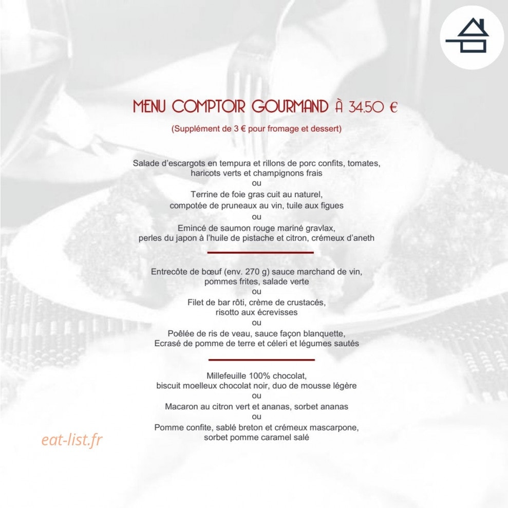 Au Comptoir des Halles — carte page 6