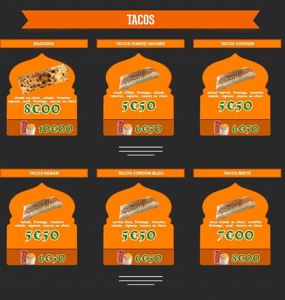 Bestfood — carte page 4
