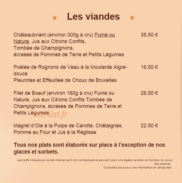 L’Ambroisie — carte page 8