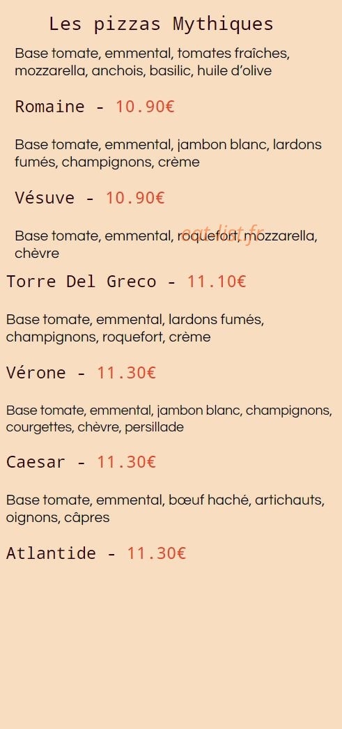 La Dolce Vita — carte page 6