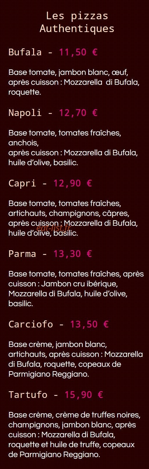 La Dolce Vita — carte page 3