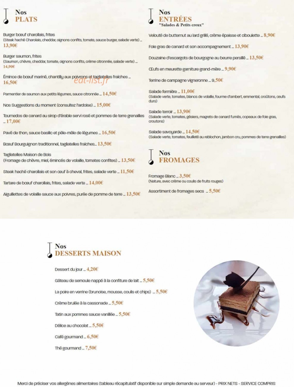 La Maison de Bois — carte page 2