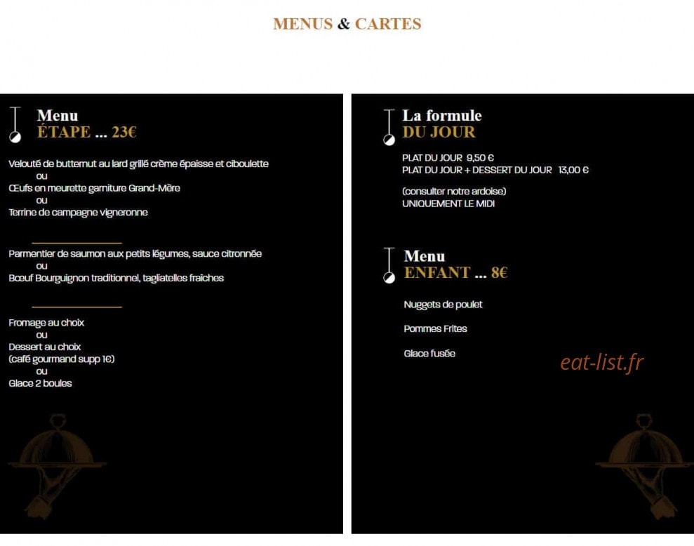 La Maison de Bois — carte page 1