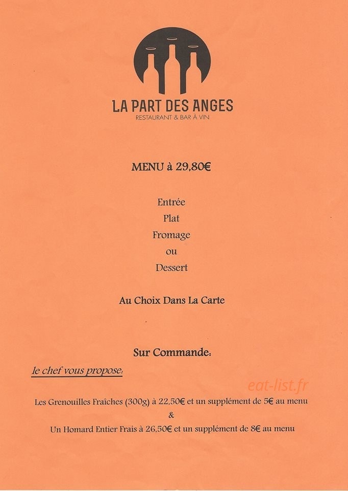 La Part des Anges — carte page 2