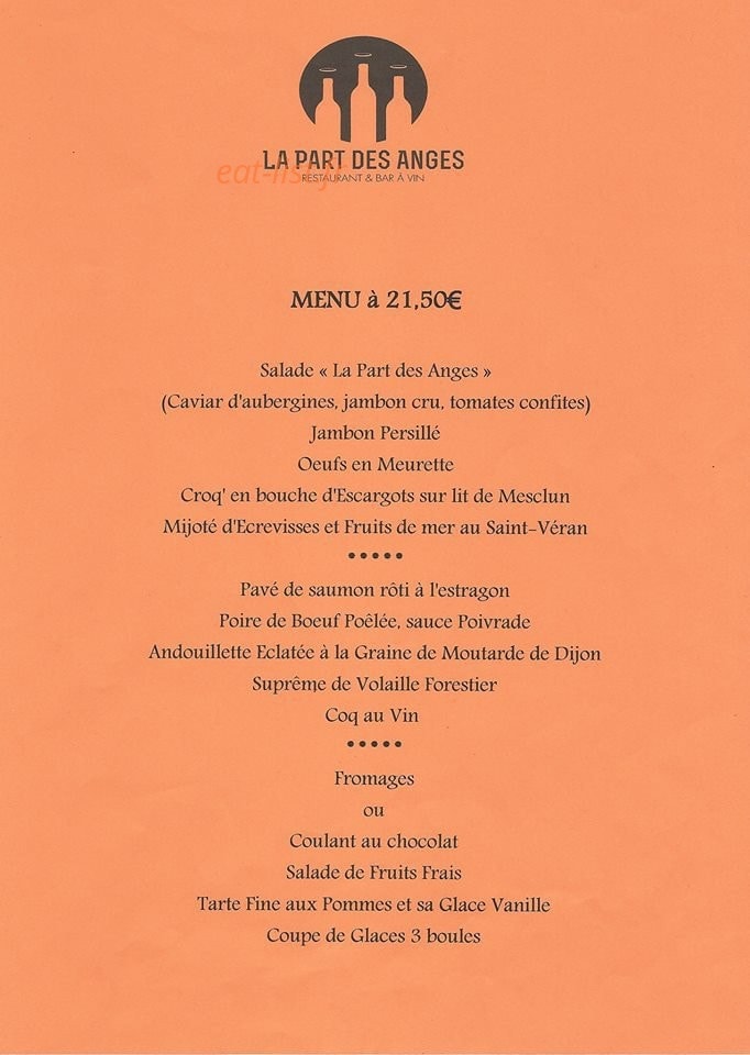 La Part des Anges — carte page 4