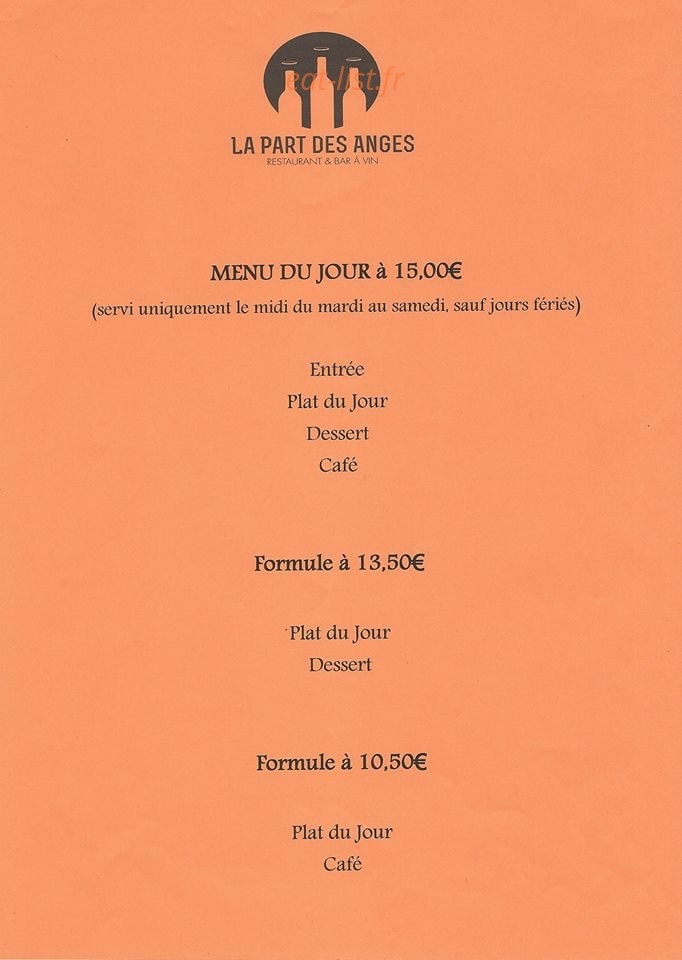 La Part des Anges — carte page 3