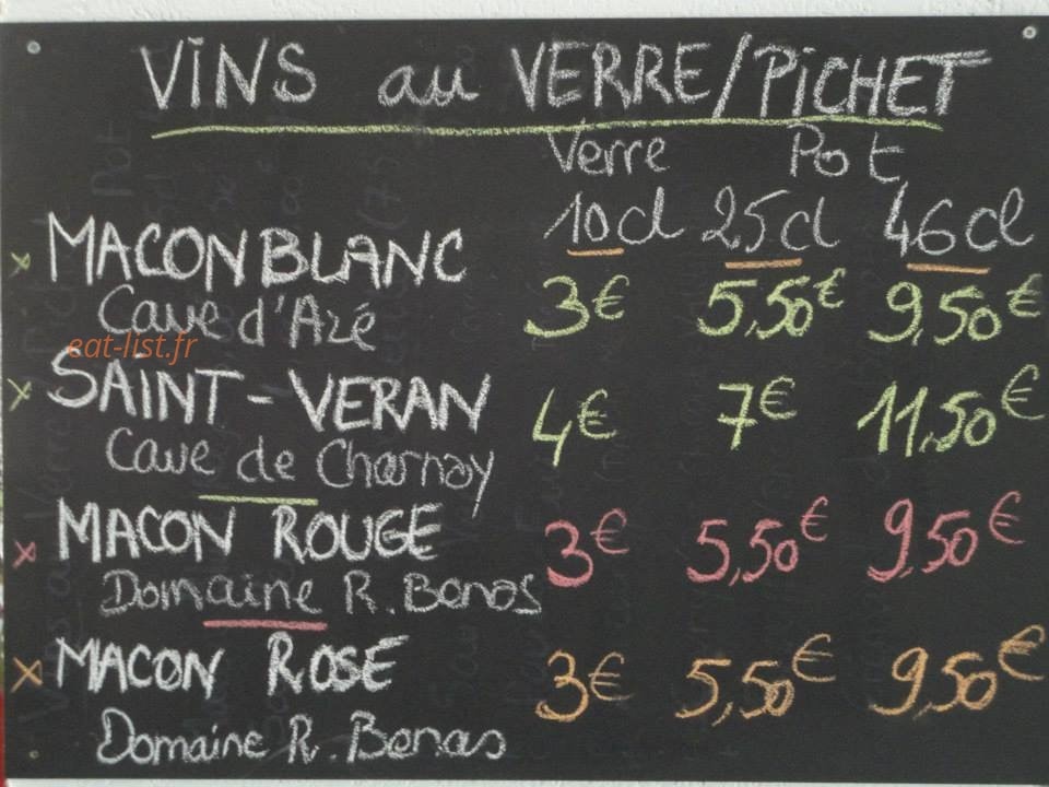 Le Comptoir d'Antoine — carte page 6