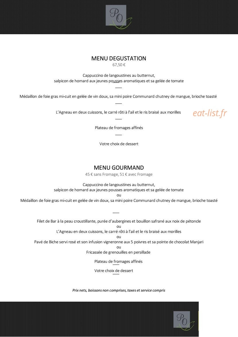 Le Poisson d'Or — carte page 4