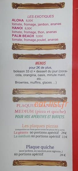 Les Rois de la Pizza — carte page 6