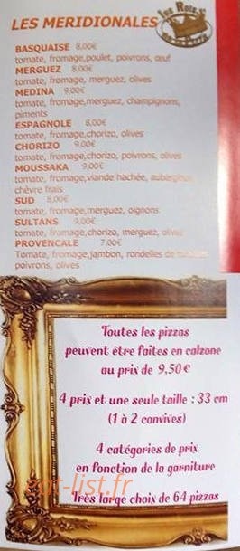 Les Rois de la Pizza — carte page 4