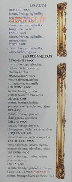 Les Rois de la Pizza — carte page 5