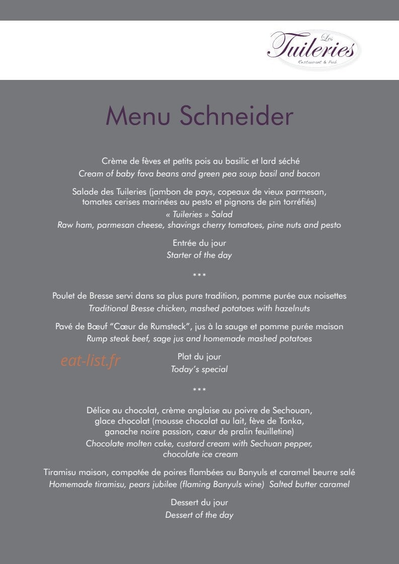 Les Tuileries — carte page 9