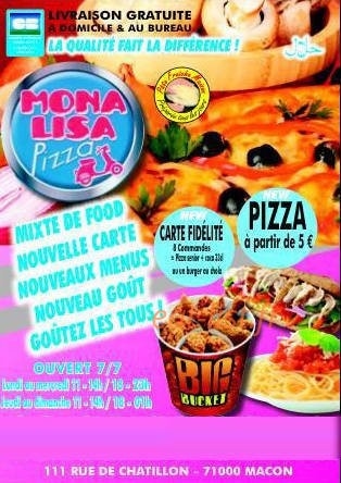 Mona Lisa Pizza — carte page 1