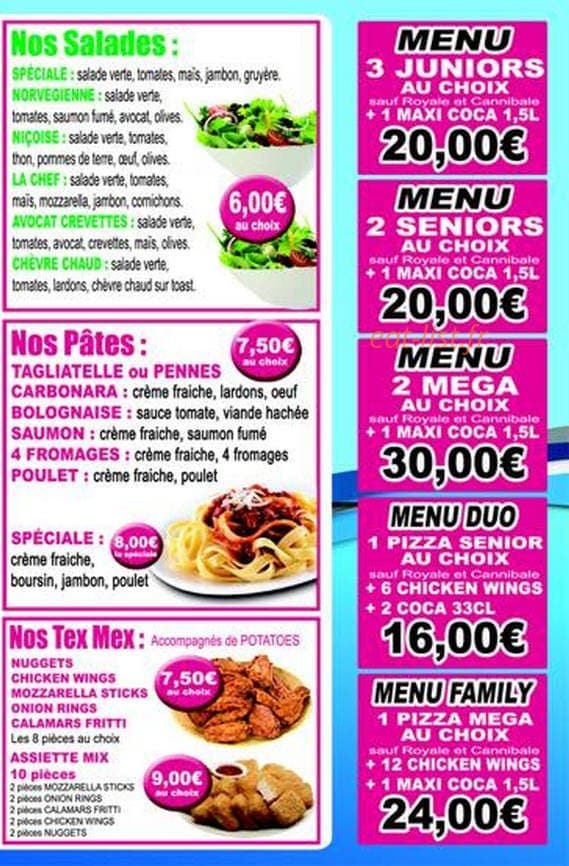 Mona Lisa Pizza — carte page 6