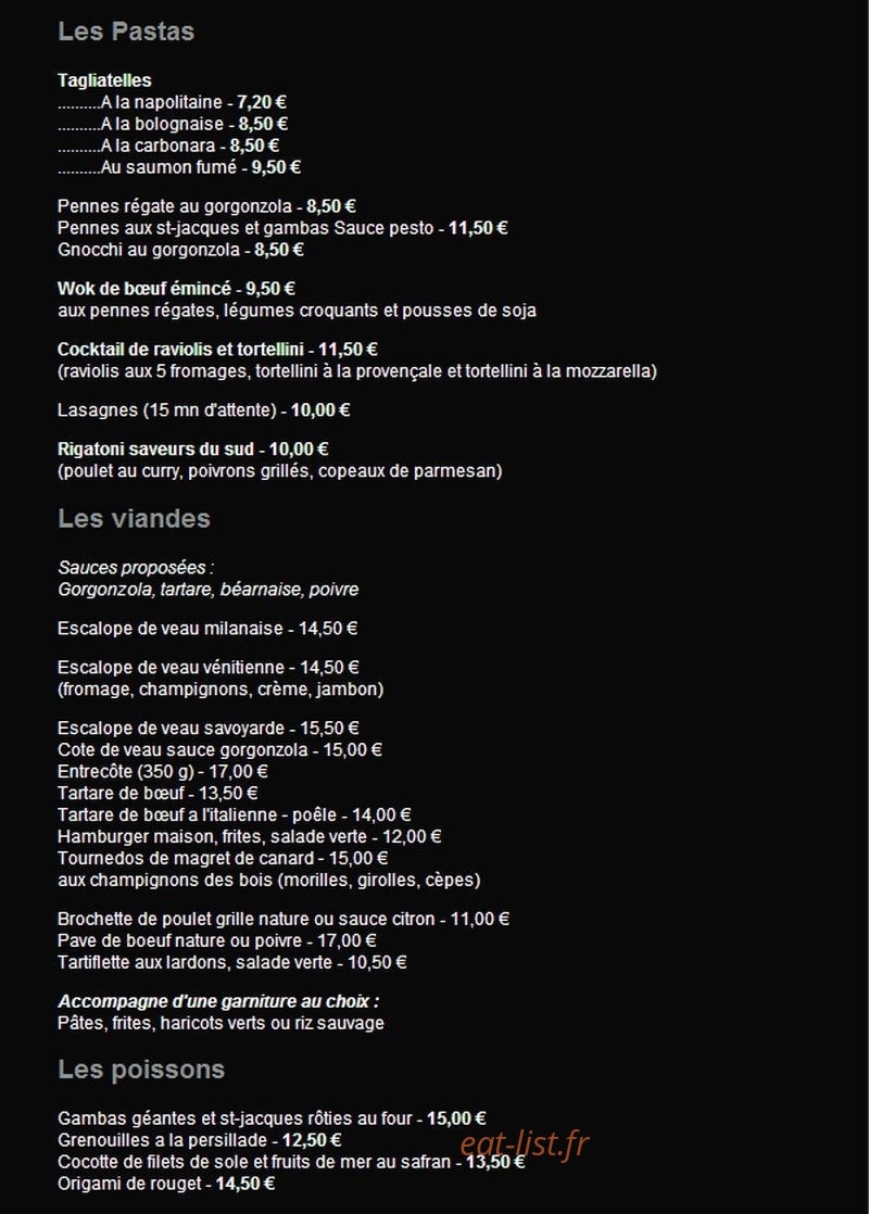 Pizza ciné — carte page 2