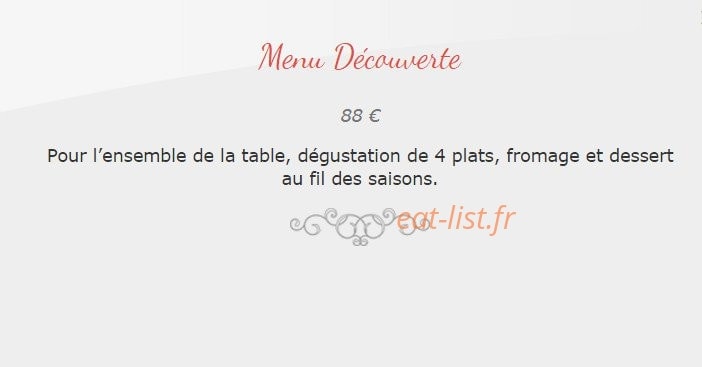 Restaurant Pierre — carte page 5
