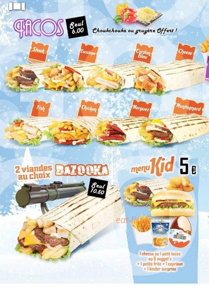 Urban Food — carte page 5