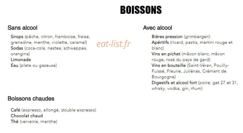Le Millésime — carte page 2