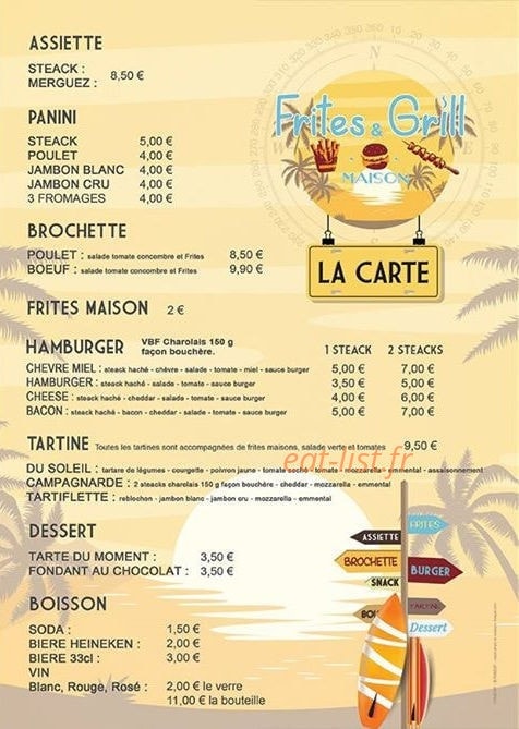 Frites&Grill Maison — carte page 2