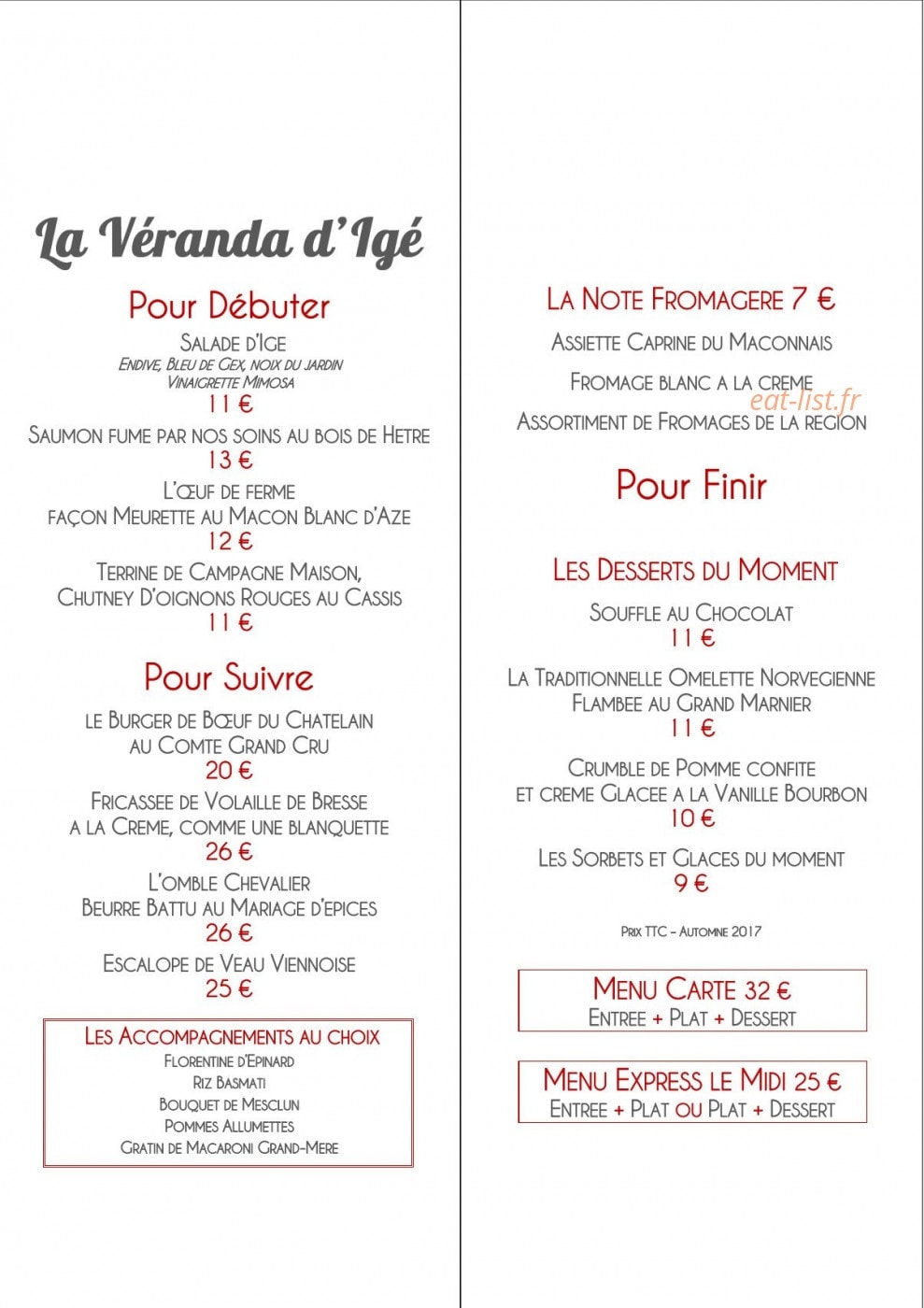 La Table d'Igé — carte page 5