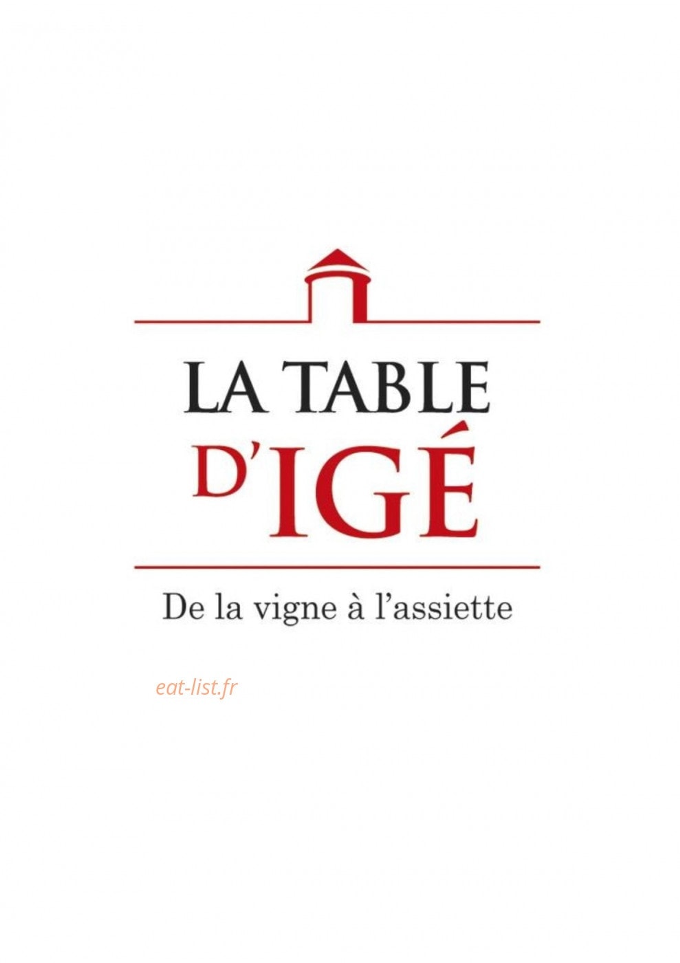 La Table d'Igé — carte page 1