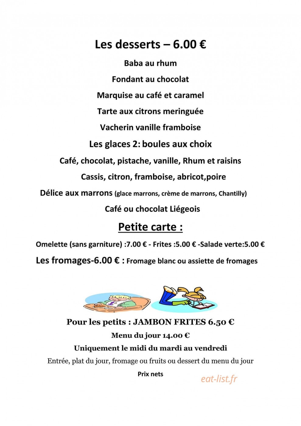 L'auberge de Jack — carte page 3