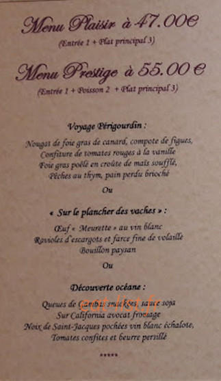 Chez Franck et Francine — carte page 2