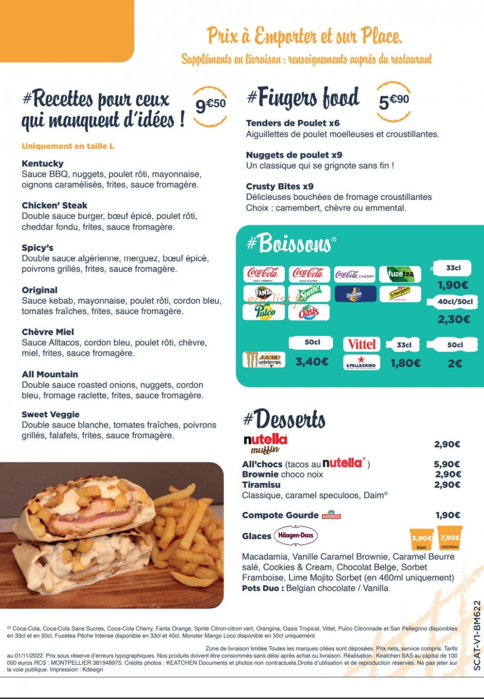 All Tacos — carte page 2