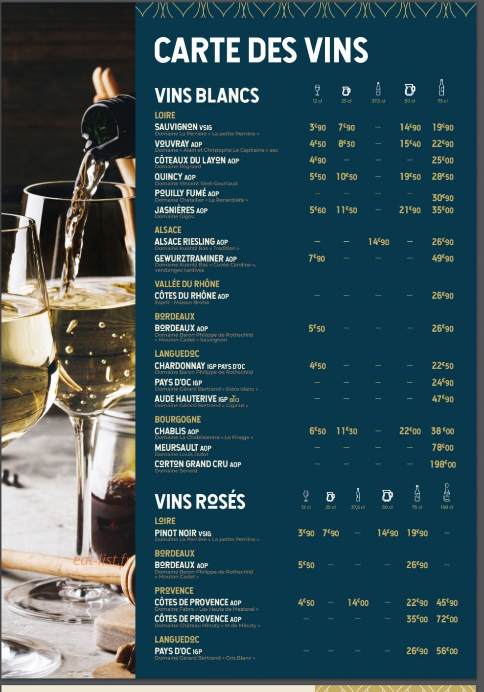 Brasserie Madeleine — carte page 14