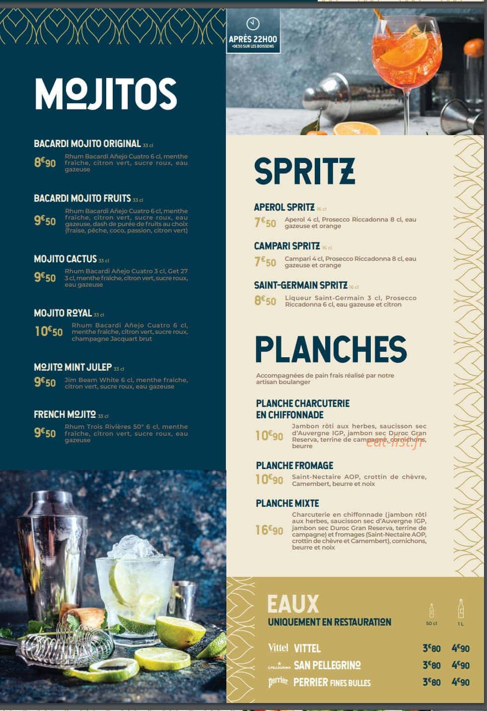 Brasserie Madeleine — carte page 12