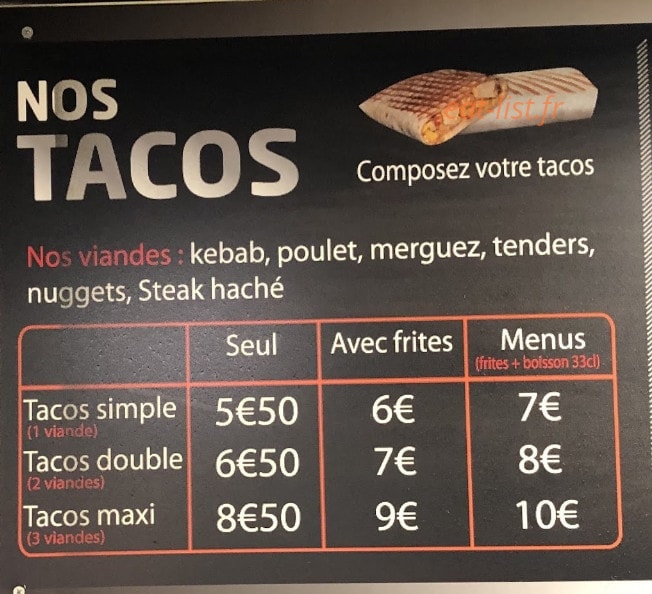 Burger City — carte page 2