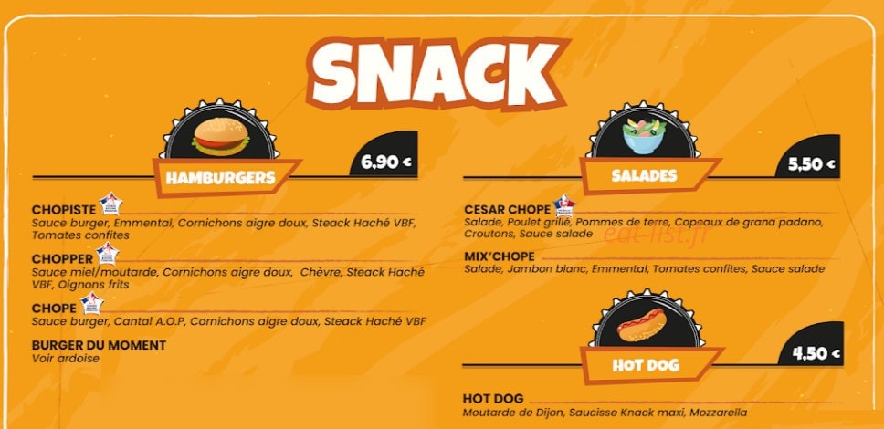 Chope et Compagnie — carte page 1