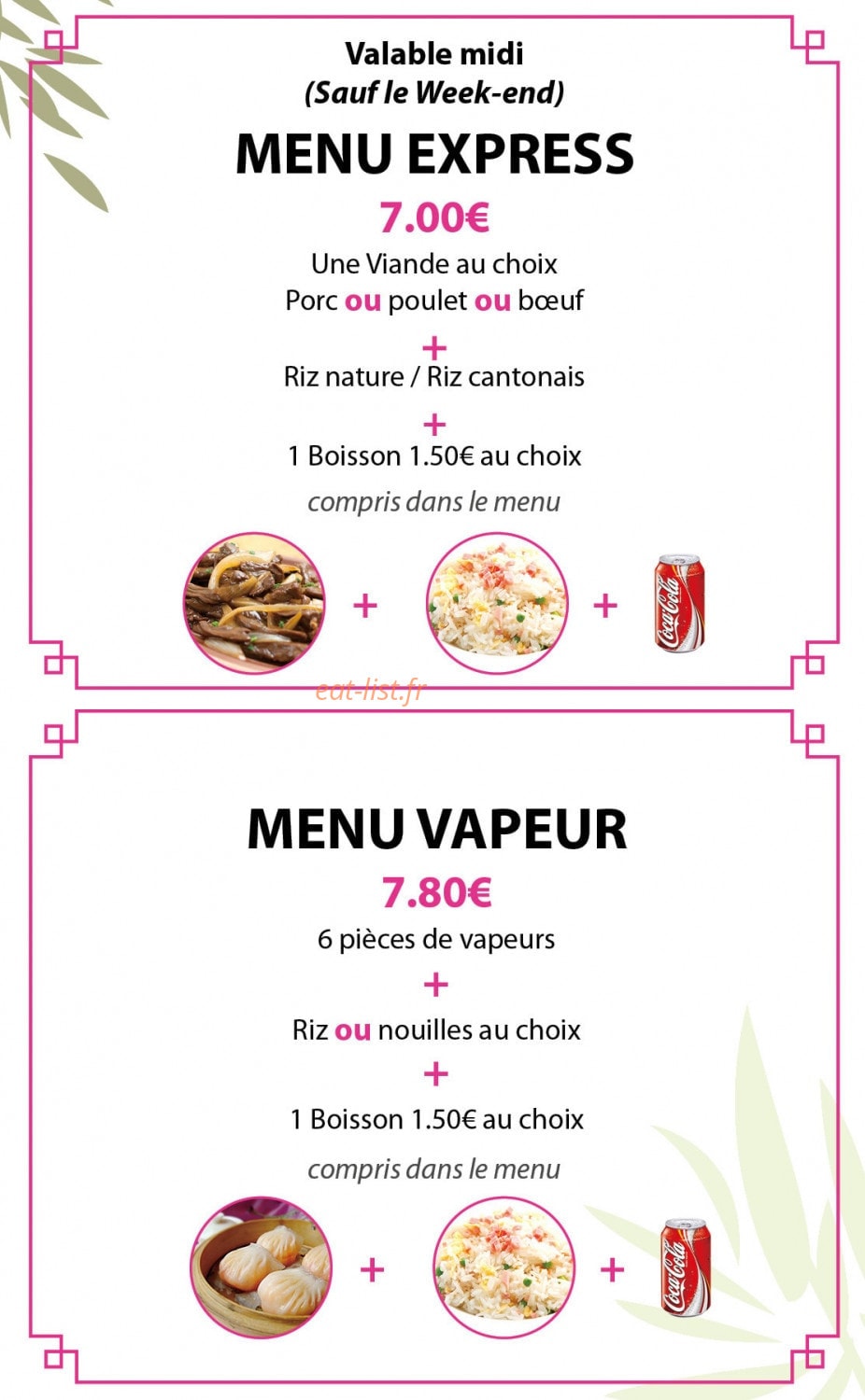 Délices D'Asie — carte page 5