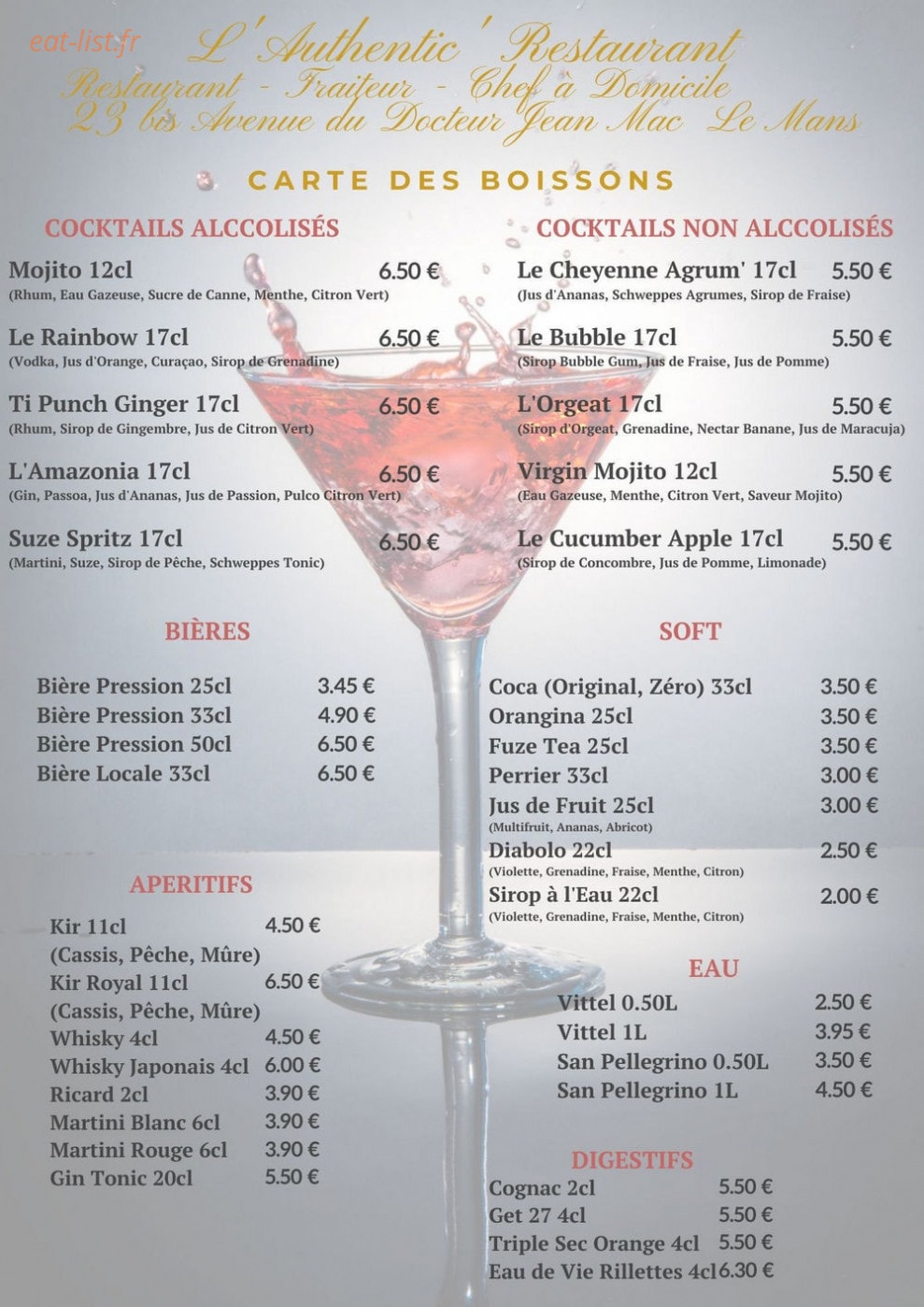 L'Authentic' — carte page 3