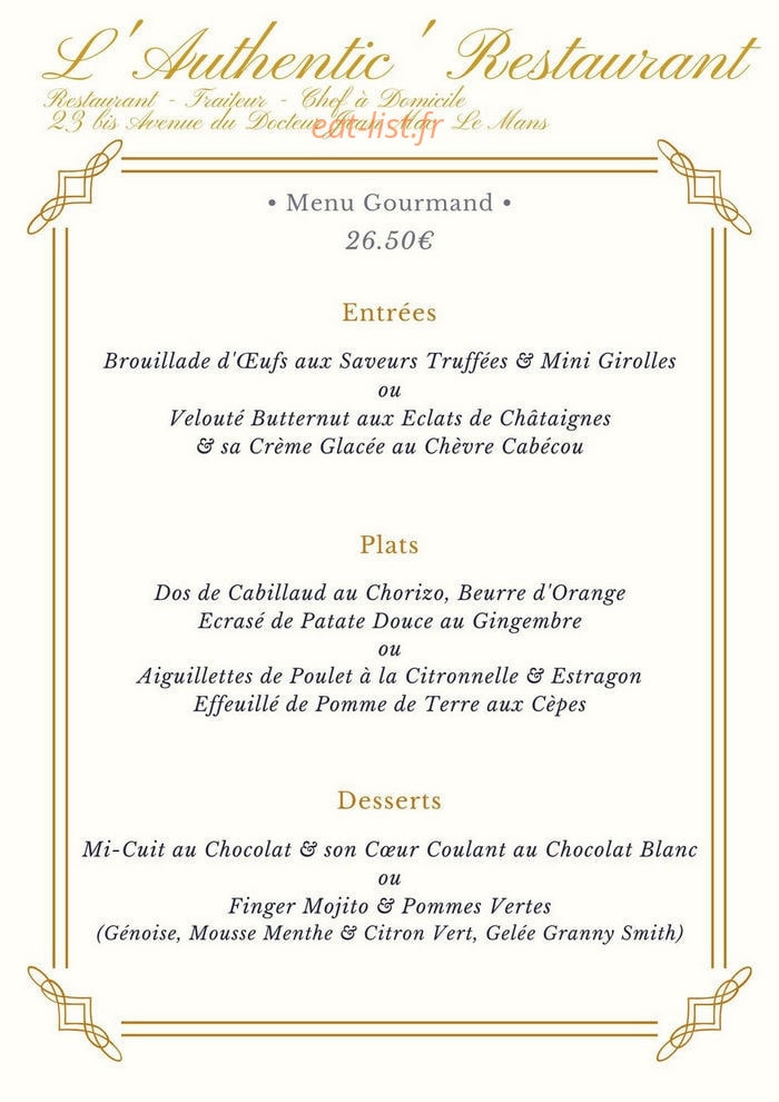 L'Authentic' — carte page 5