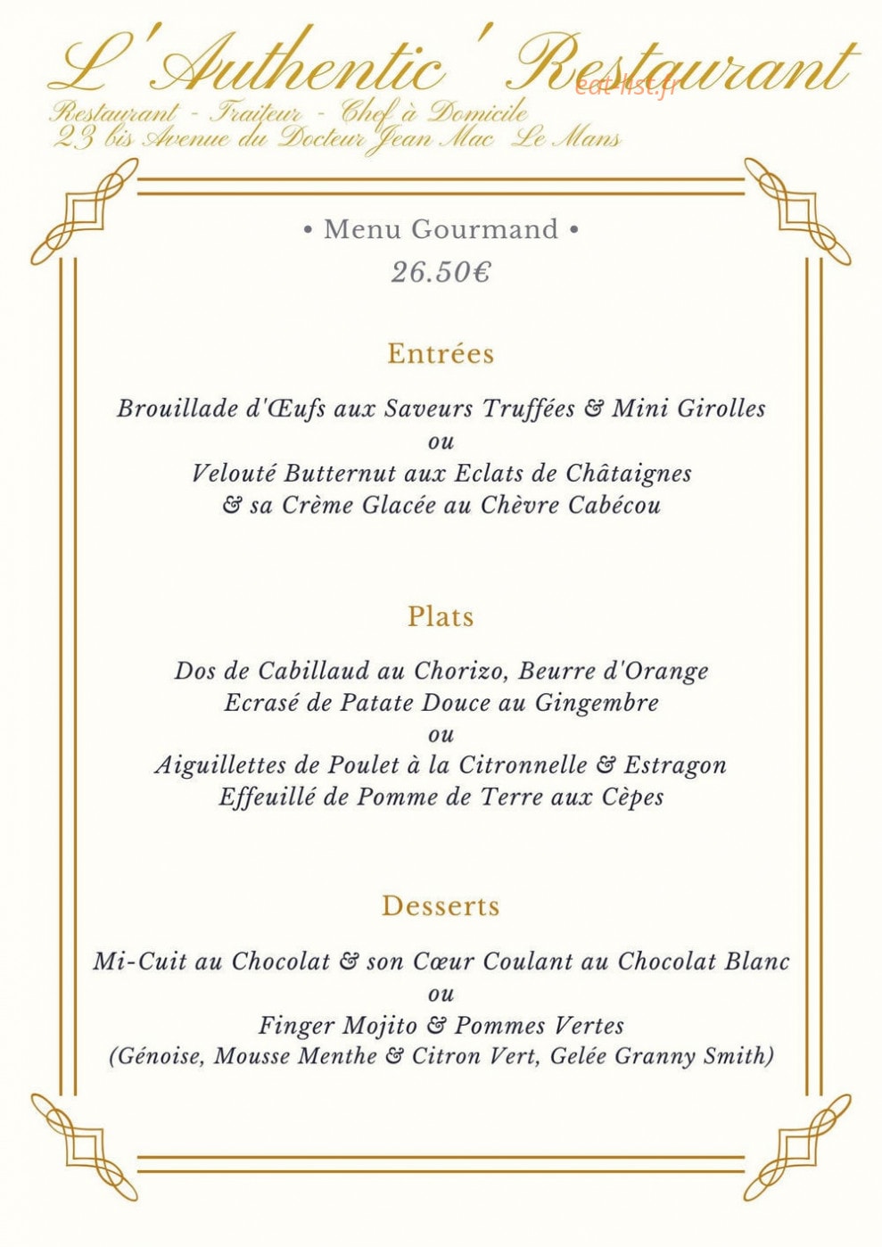 L'Authentic' — carte page 4