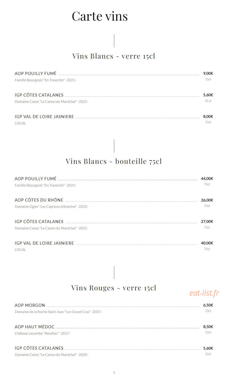La Chicane — carte page 5