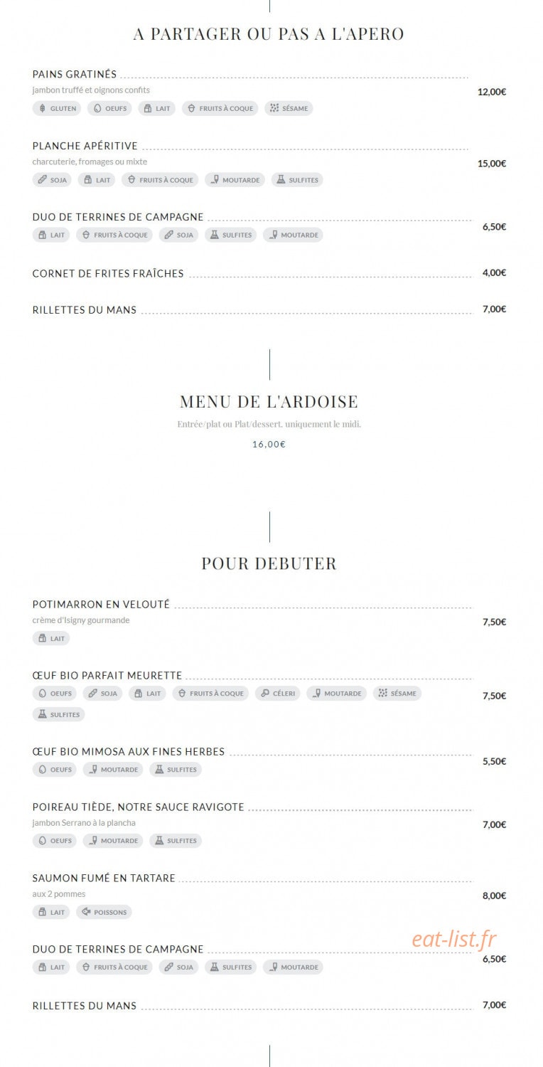 La Chicane — carte page 1