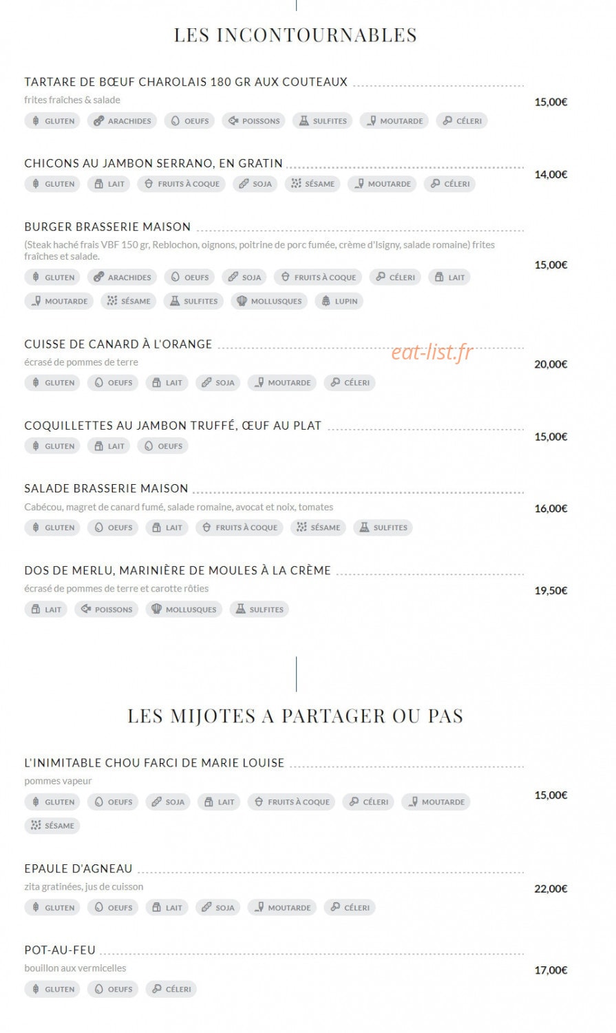La Chicane — carte page 2