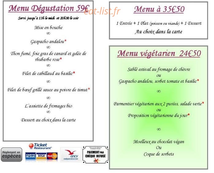 La Ciboulette — carte page 4
