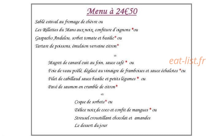 La Ciboulette — carte page 3