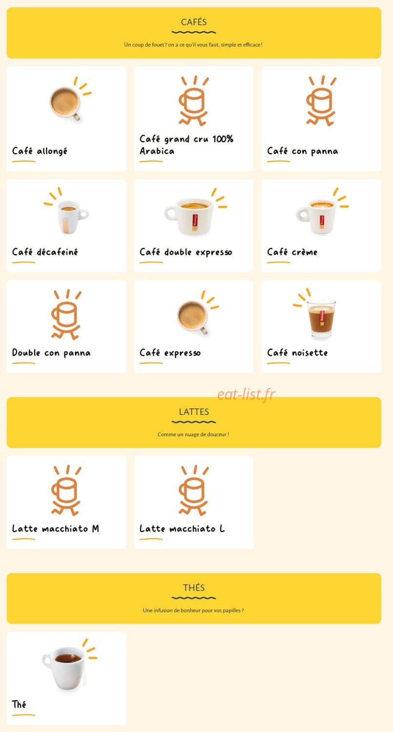 La Croissanterie — carte page 11