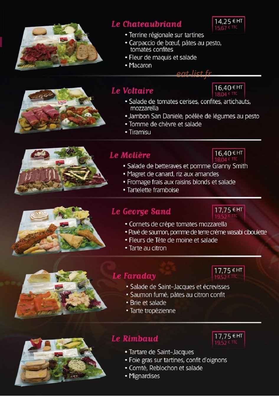 La Maison Reignier — carte page 3