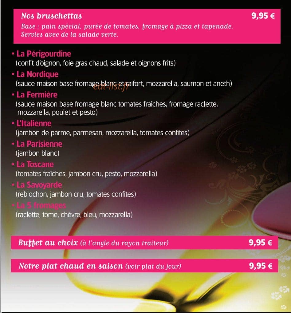 La Maison Reignier — carte page 8
