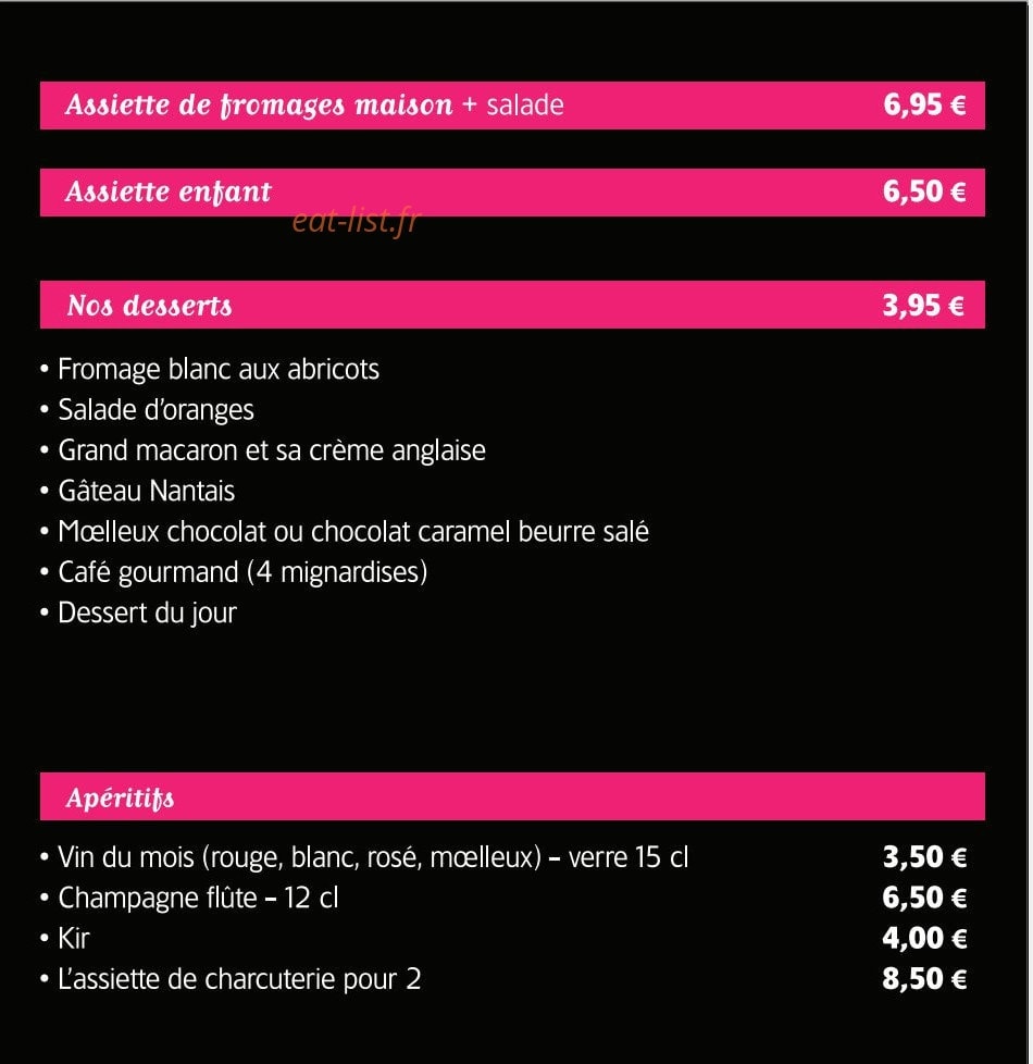 La Maison Reignier — carte page 9