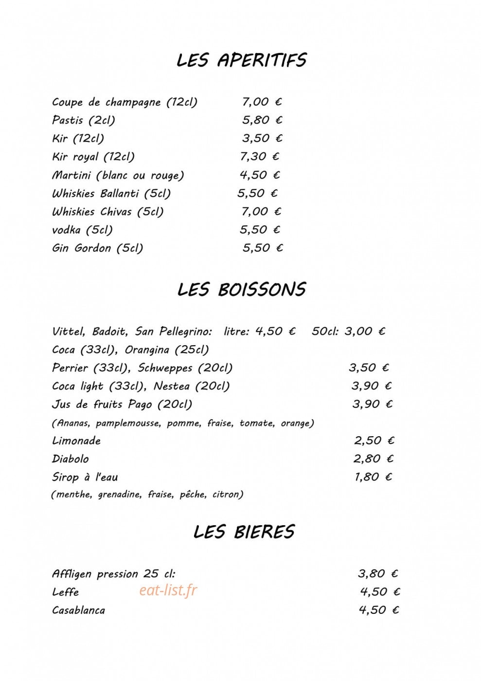 La Table du Maroc — carte page 6