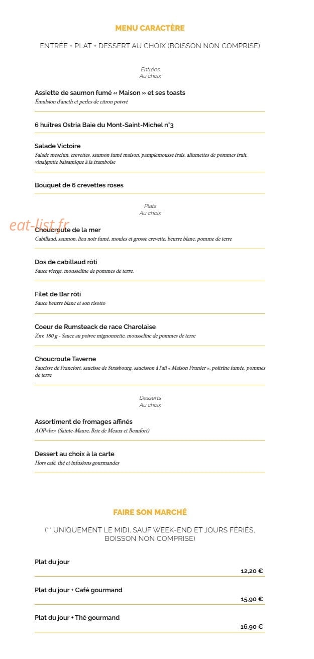 La Taverne — carte page 7