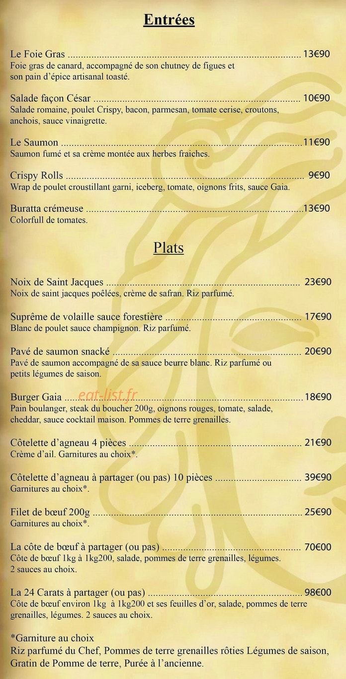 Le Gaia — carte page 1