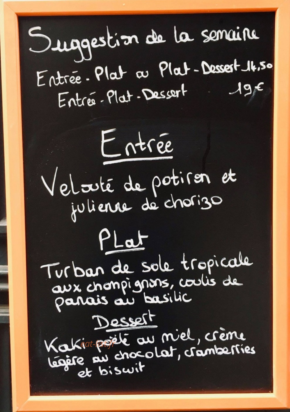 Le Lapin Blanc — carte page 1